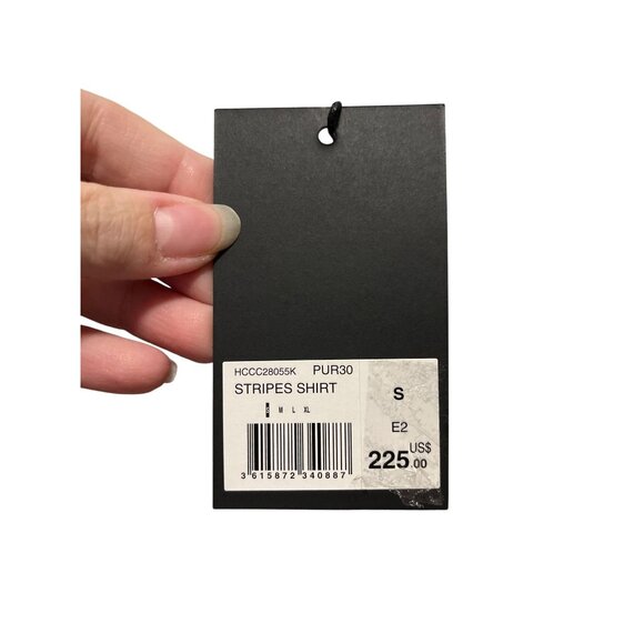 The Kooples Striped Short Sleeve Button-Up Shirt Mens Size S Viscose Blend - Picture 3 of 5